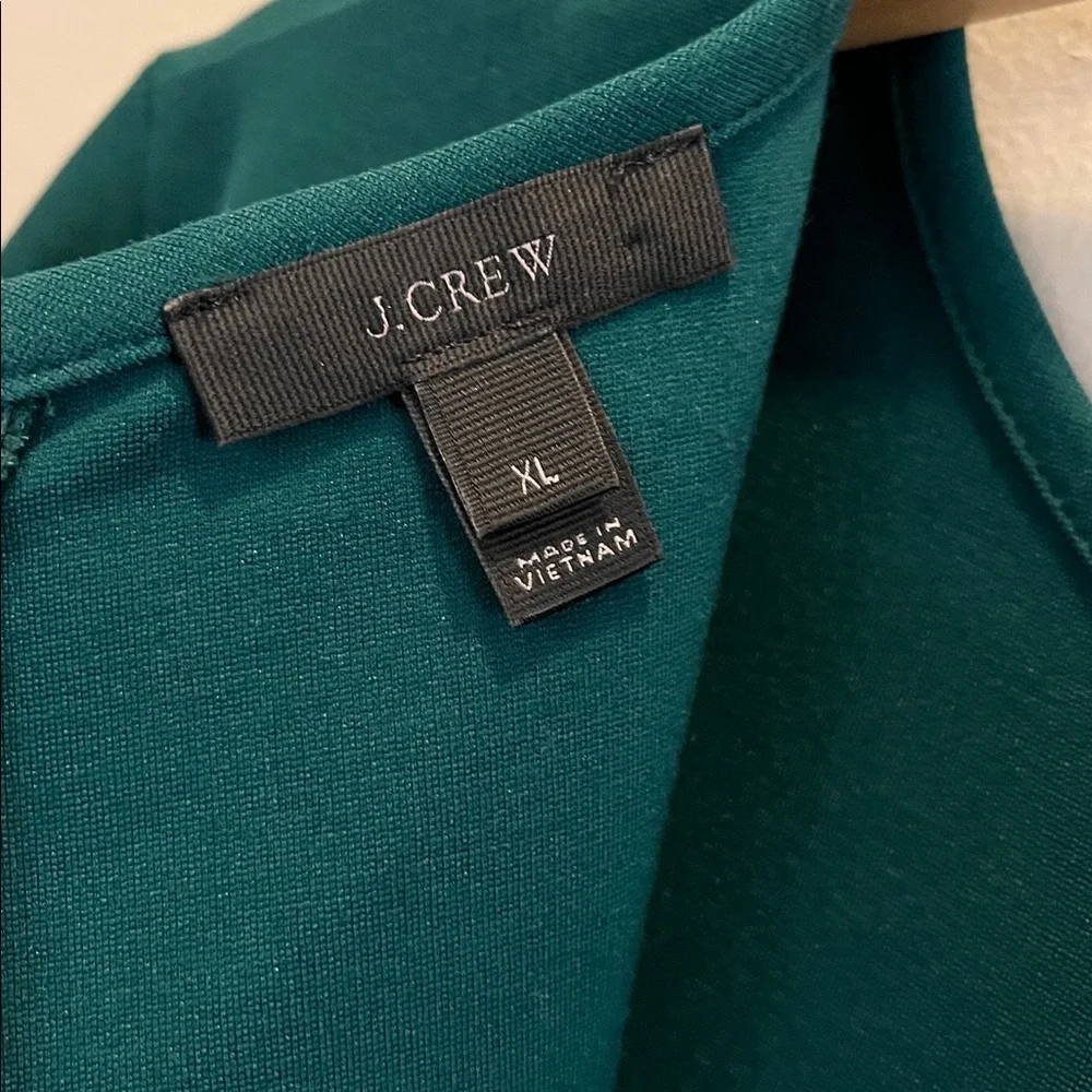 J Crew Green Shift Dress size XL